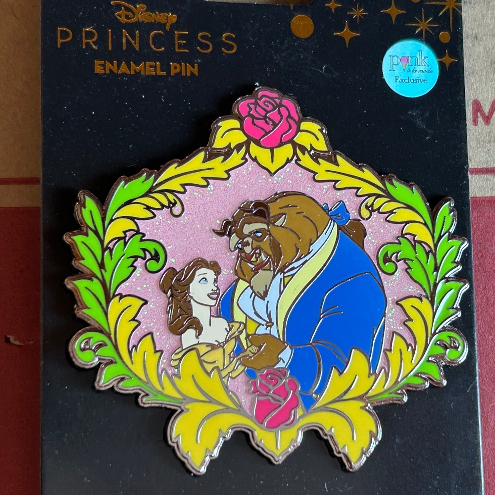 Pink a la Mode Beauty and the Beast Belle Royal Couple Pin Belle Disney